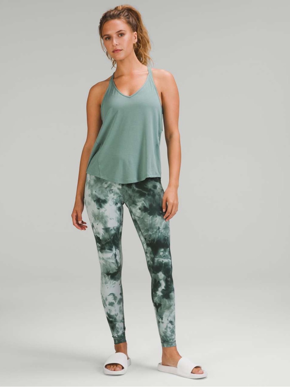 lululemon athletica align Green Tie-Dye High-Rise Leggings